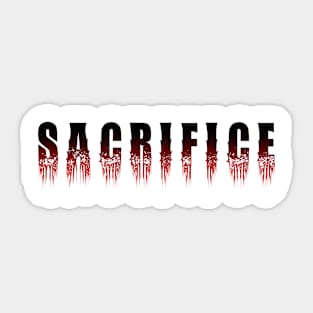 Sacrifice/ Death Metal Design Sticker